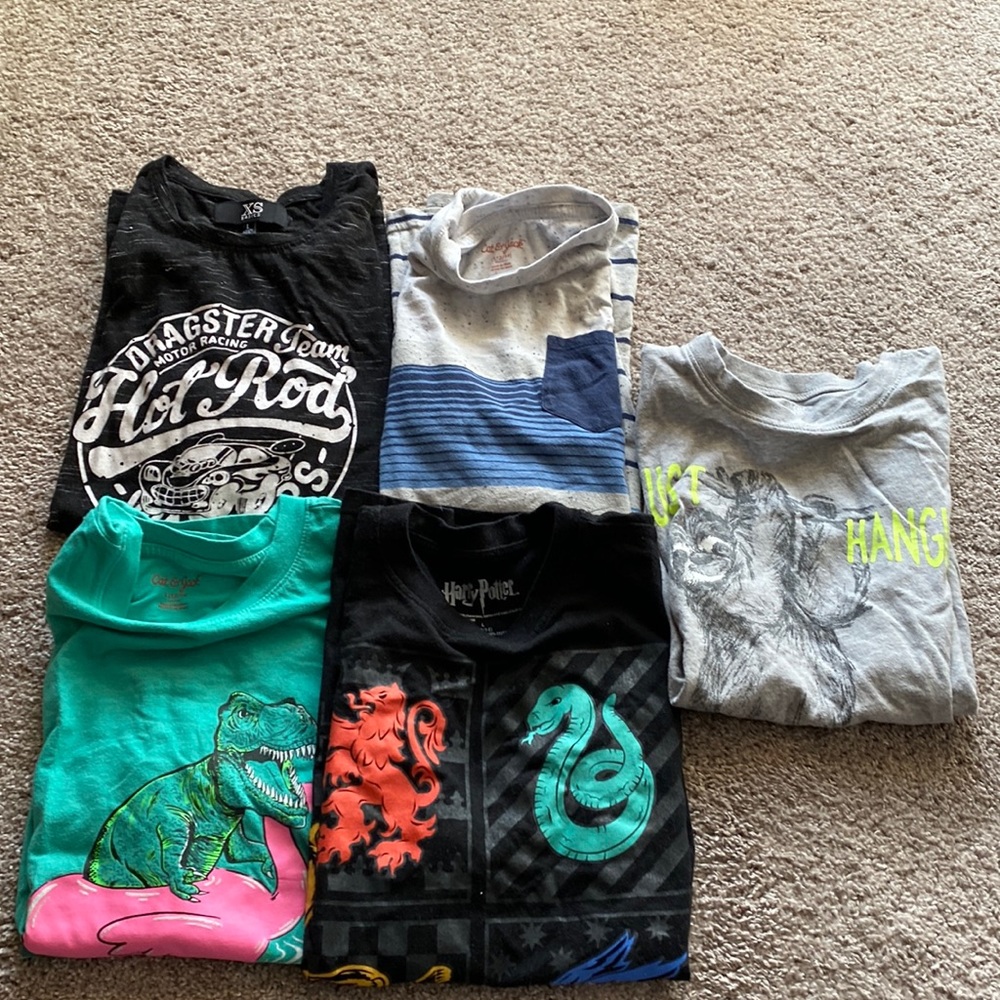 Boys Size Large T-Shirt Lot , Cat & Jack, Harry Potter, etc